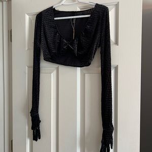 Skims Velvet Crop Top